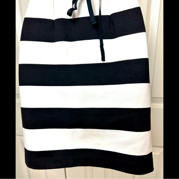 BETSEY JOHNSON Collection Black White Striped Dress Lace Up Back Thick Knit 2011 - Picture 6 of 11
